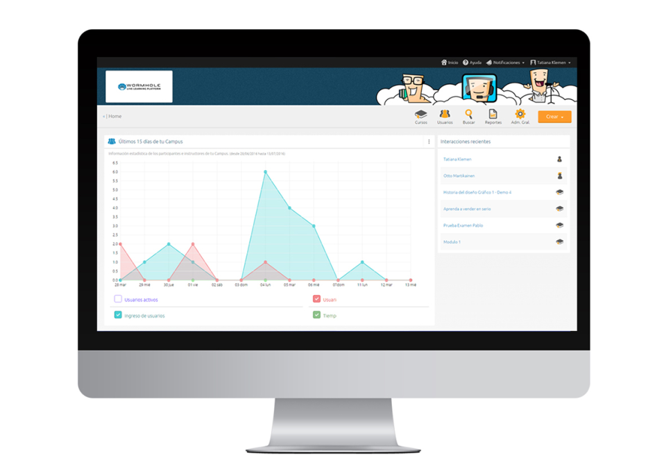 screenshot of Wormhole Campus